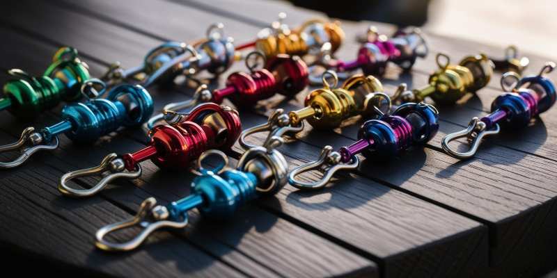 Pictures of fishing tools with name- fishing Swivels