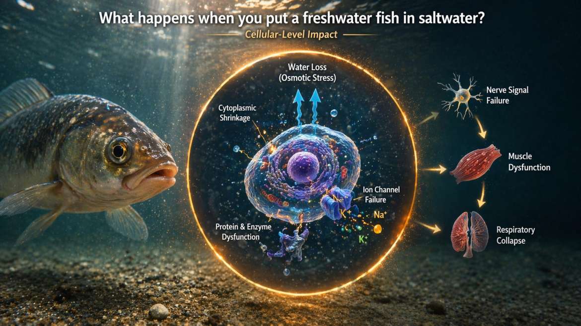 Freshwater fish vs saltwater fish osmoregulation