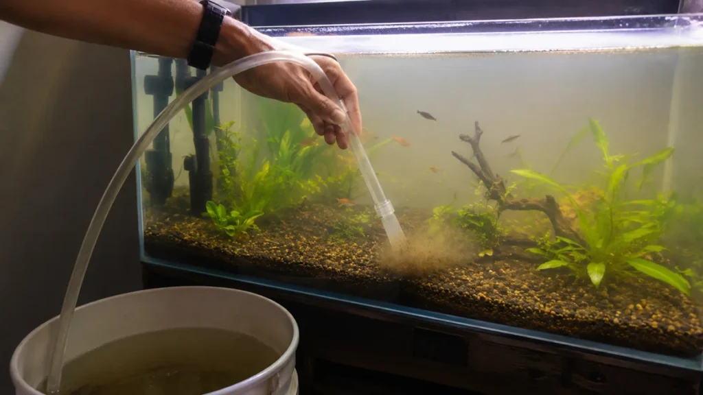 How to fix cloudy fish tank water