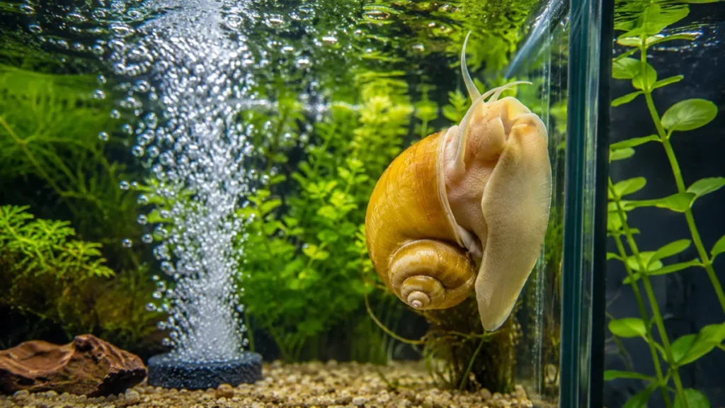 If my snail is upside down is it dead