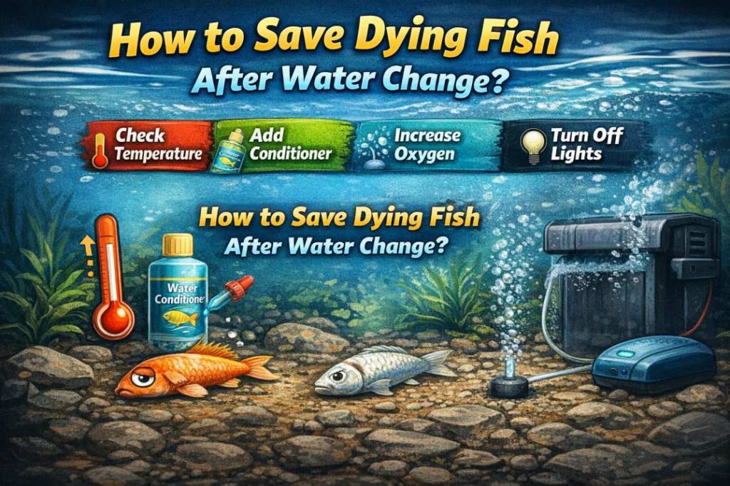 why my fish die after water change