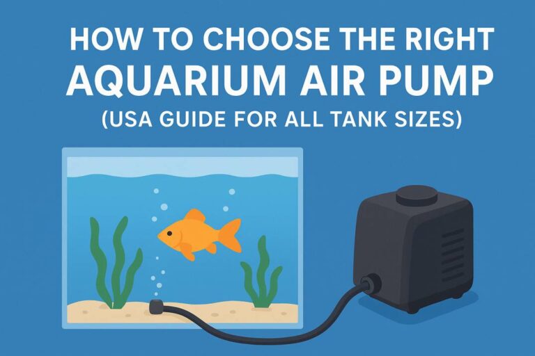 How to Choose the Right Aquarium Air Pump (USA Guide for All Tank Sizes)