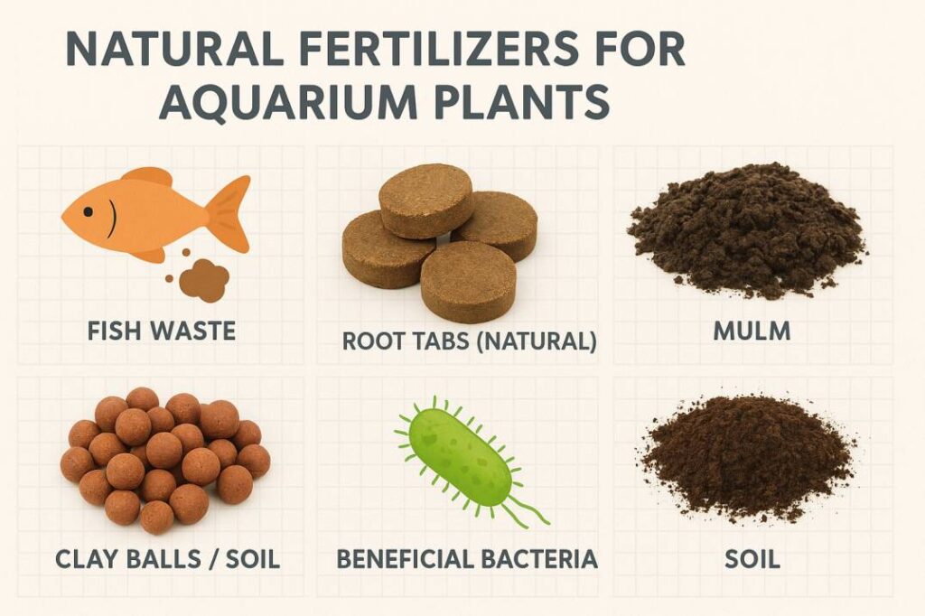Natural fertilizers for aquarium plants