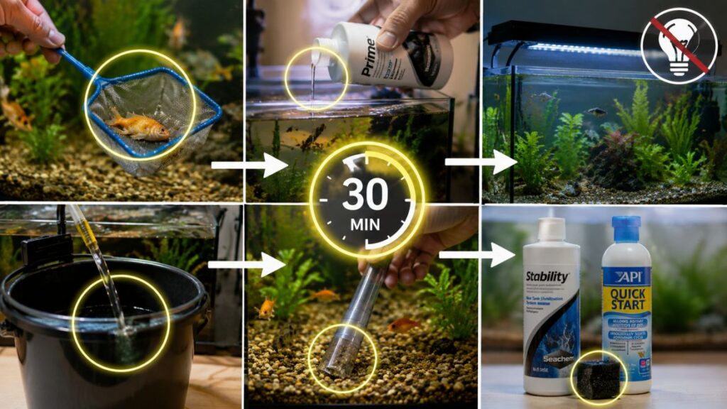 how to keep ammonia levels down in fish tank