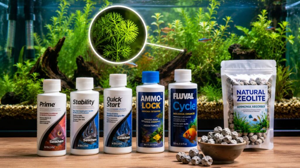 how to remove ammonia from fish tank