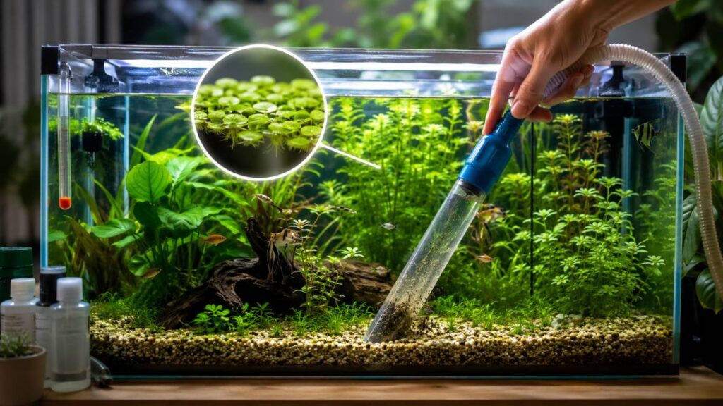 How to remove ammonia from fish tank naturally?