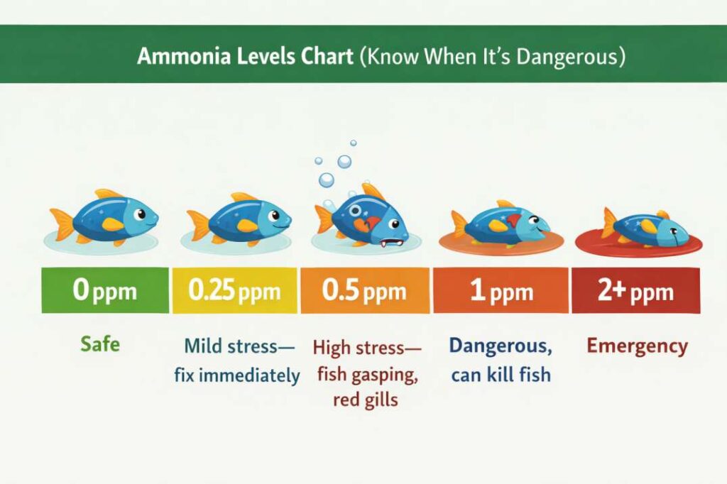 is 0.25 ppm ammonia bad for fish