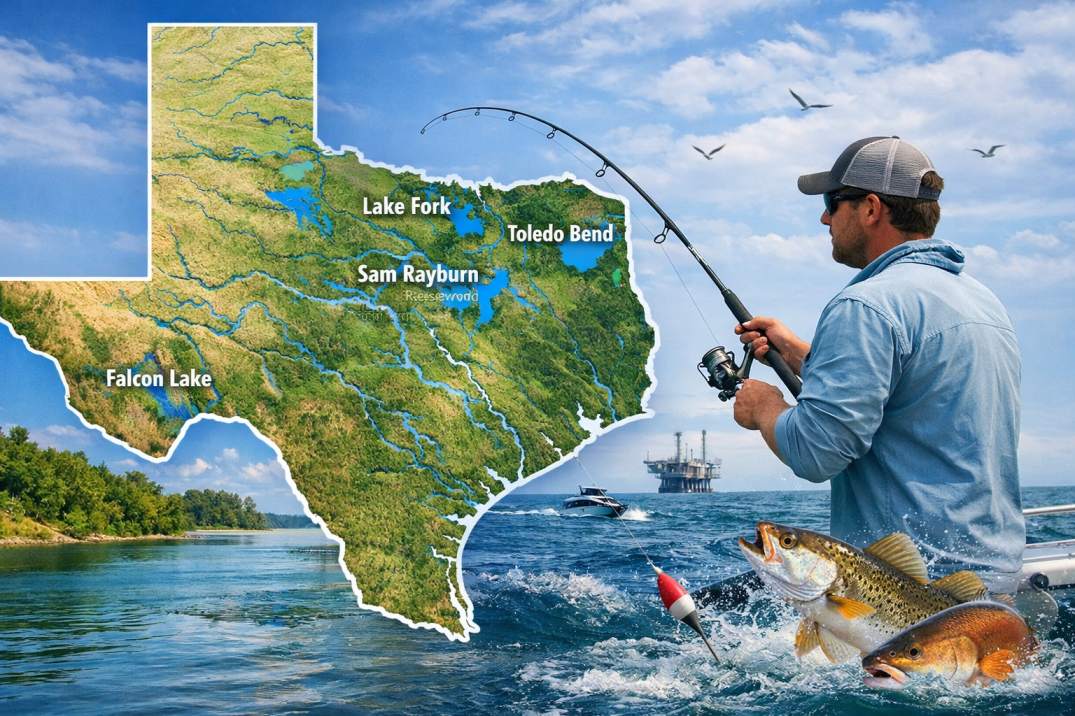 Texas Fishing: Complete Guide to Fishing in Texas (Spots, Seasons, Licenses & Fish Species)