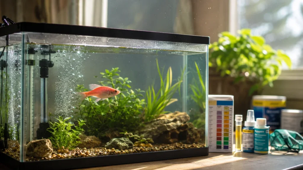 why is my fish breathing heavy