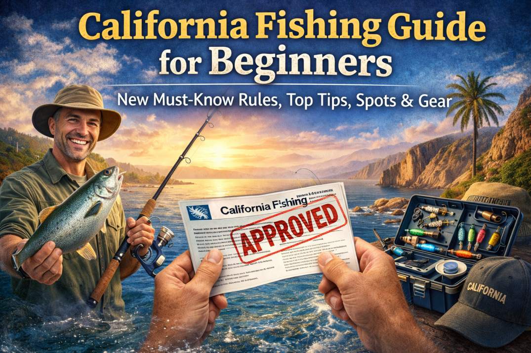 California Fishing Guide for Beginners: 4 New Must-Know Rules, Top Tips, Spots & Gear
