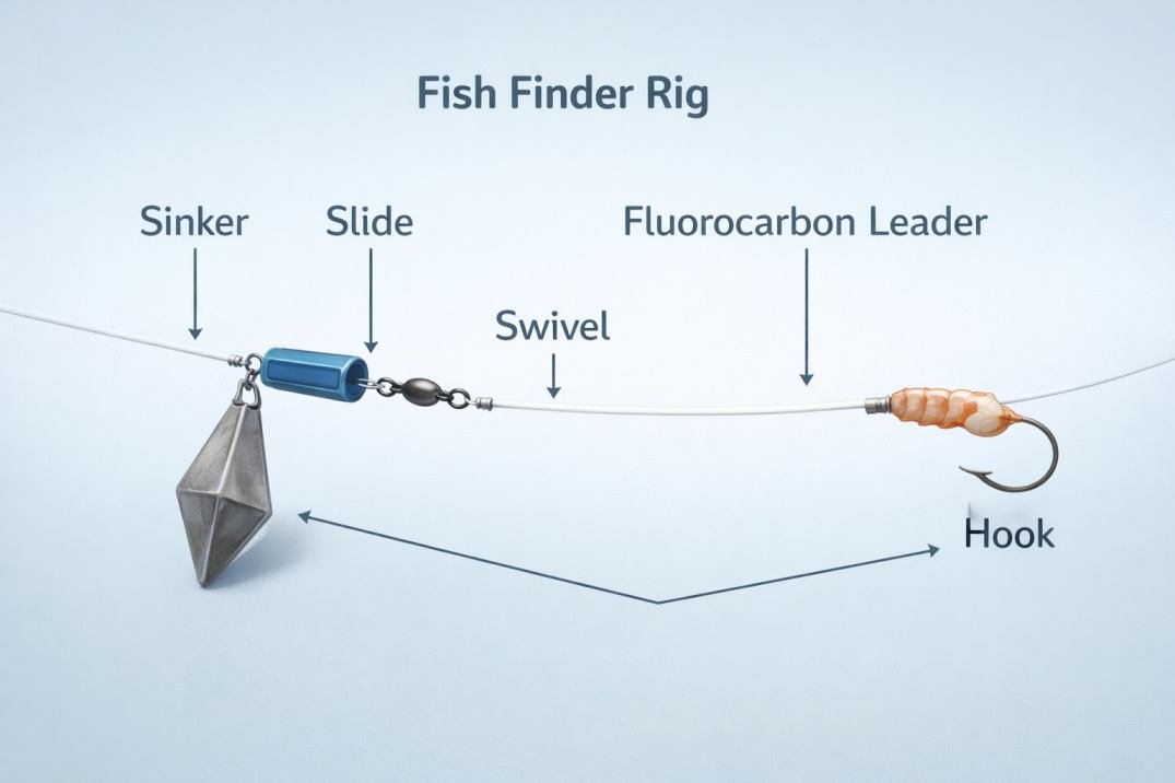 Fish Finder Rig Surf Fishing: Complete Setup, How to Tie, Uses & Pro ...