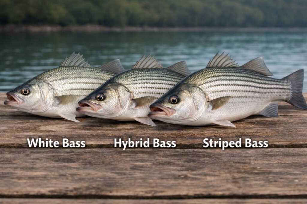Striped Bass vs White Bass vs Hybrid Bass
