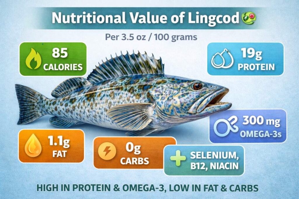 blue lingcod nutrition facts