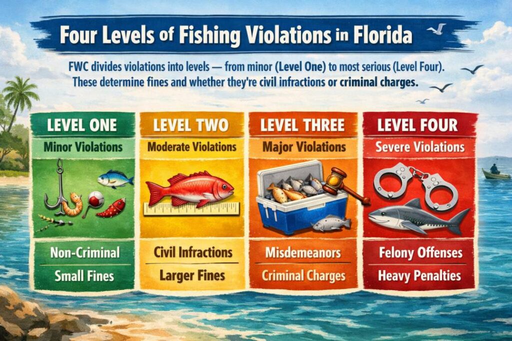 fishing violations levels in florida