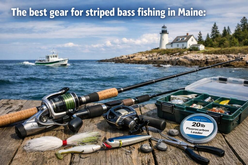gear for striper fishing maine