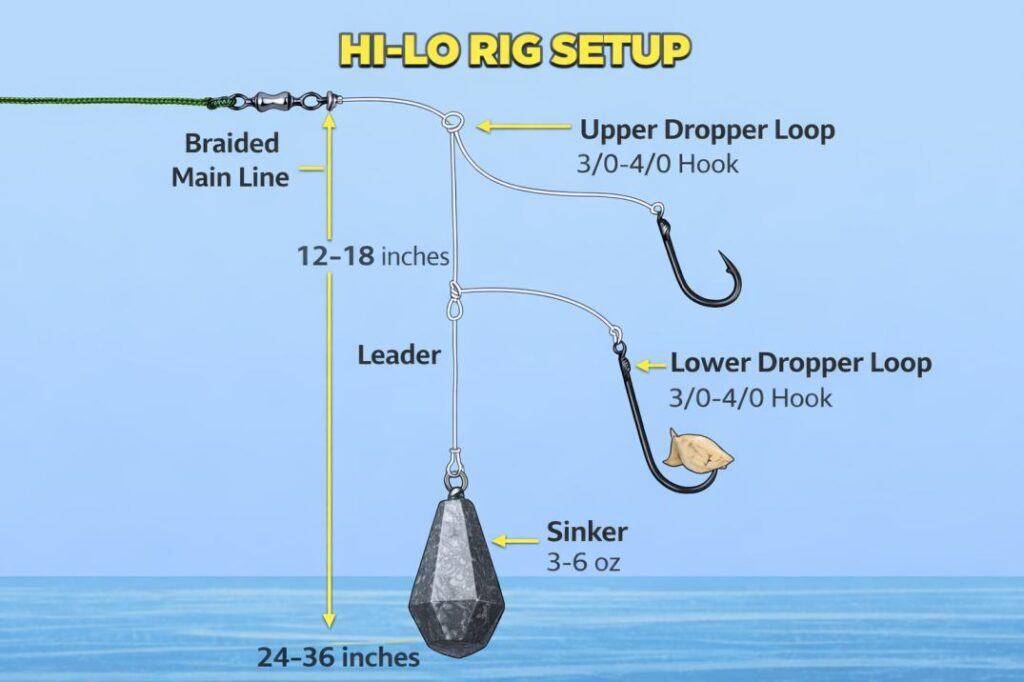 high low rig fishing