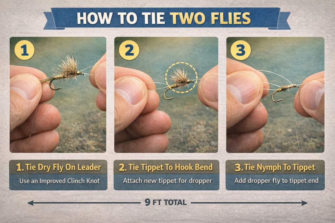 Dry Dropper Rig Explained: Setup, Knots & Trout Tips (2026) - FishioHub