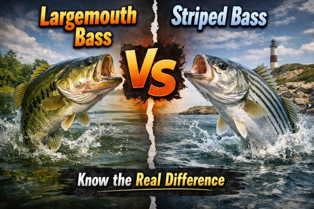 largemouth bass vs striped bass