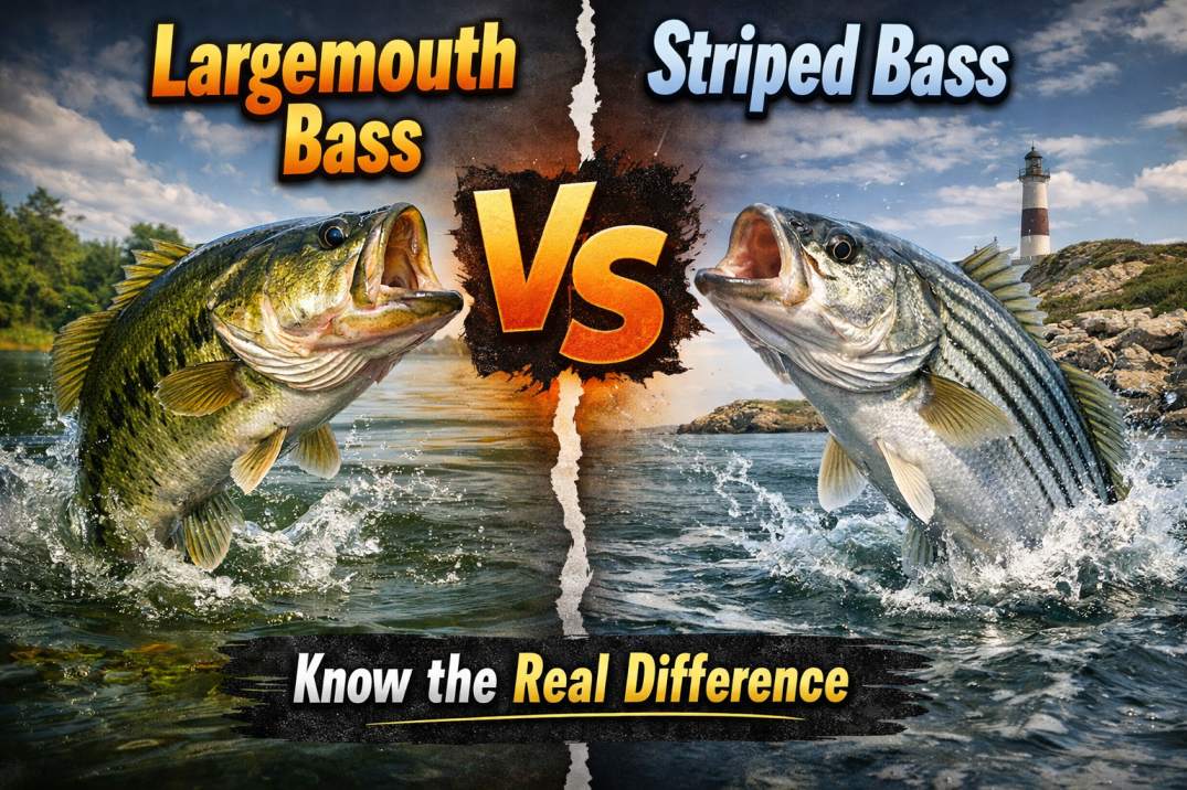 Largemouth Bass vs Striped Bass: Key Differences Every Angler Should Know