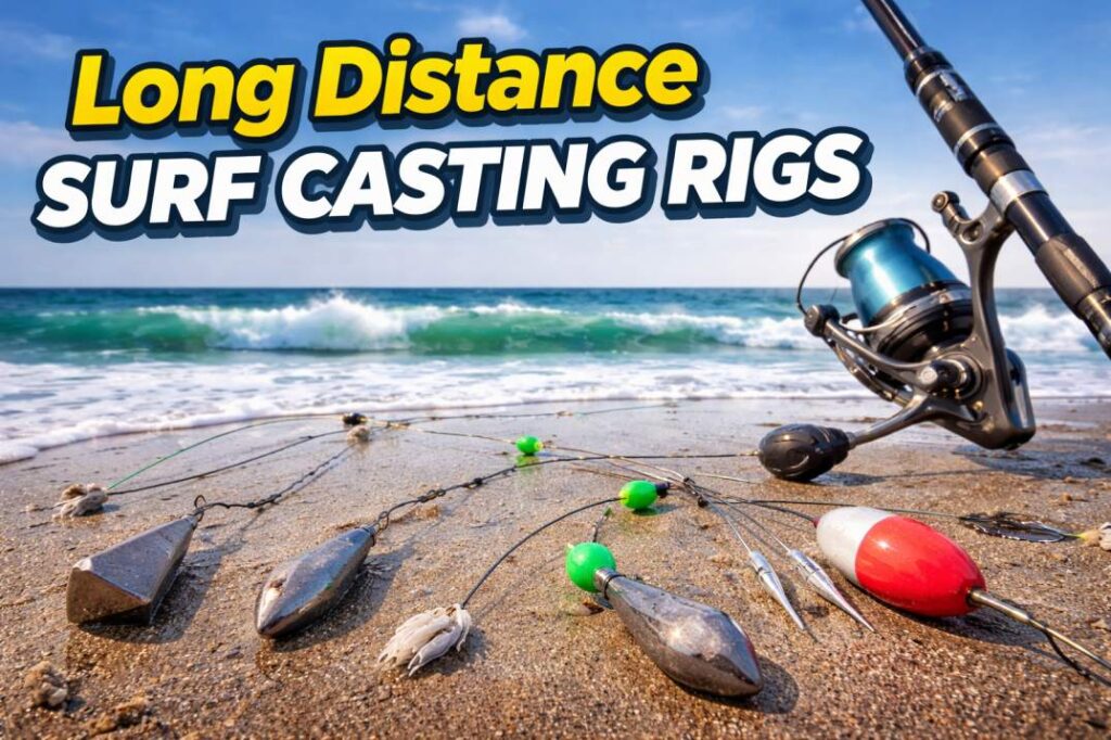 Long distance surf casting rigs