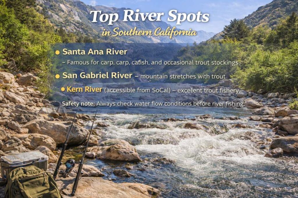 river fishing southern California