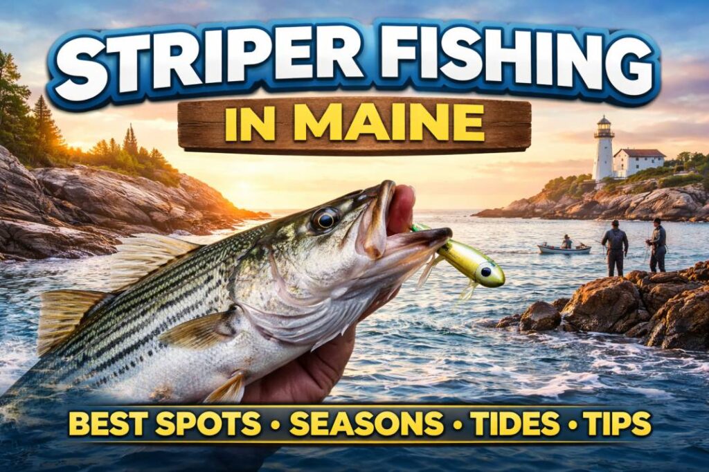 Striper fishing in Maine