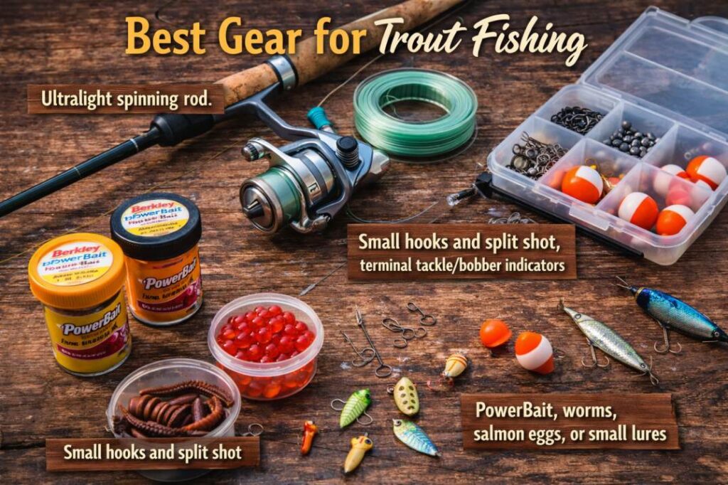 trout fishing gear for beginners