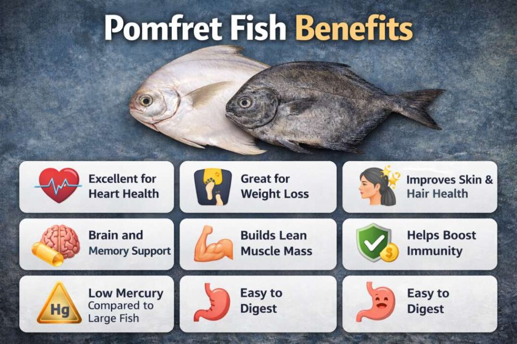 pomfret fish benefits and side effects