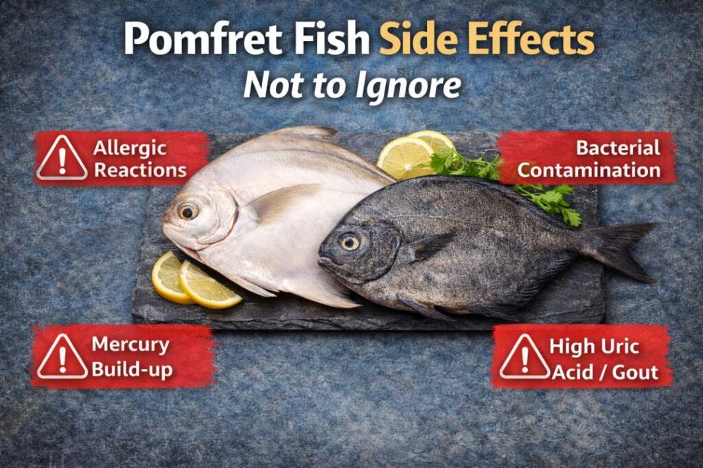 pomfret fish disadvantages for male