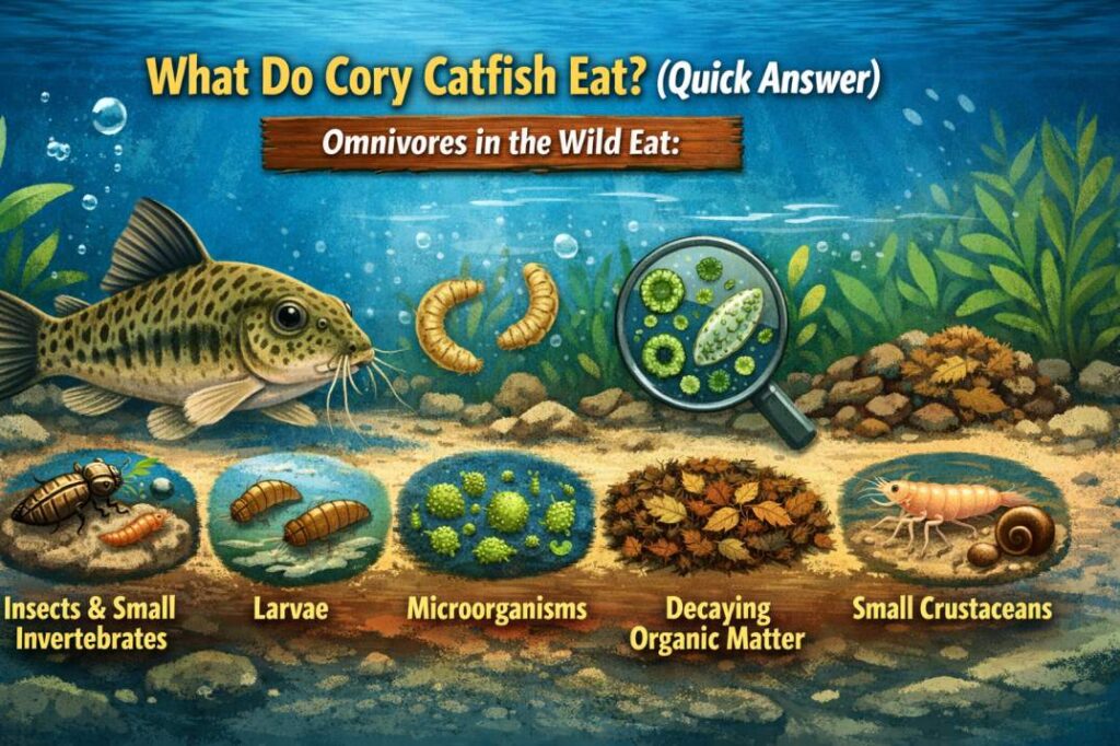 What do Cory catfish eat
