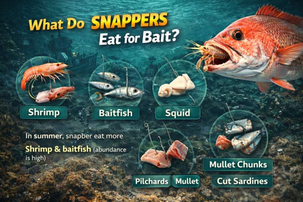 what do snapper eat for bait