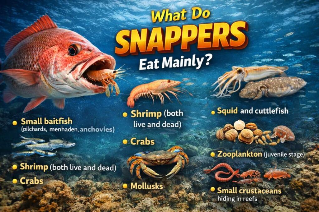 What do snappers eat