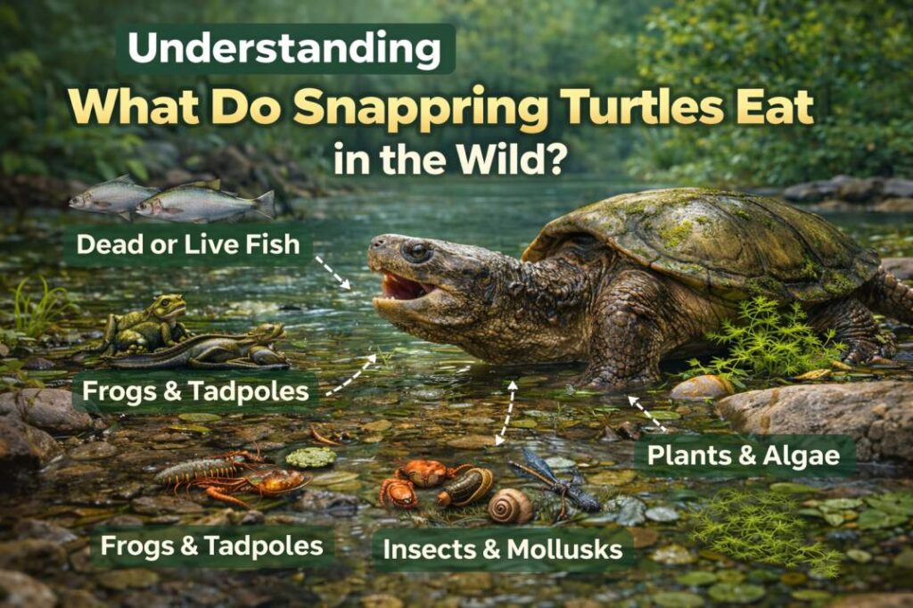 what do snapping turtles eat in the wild