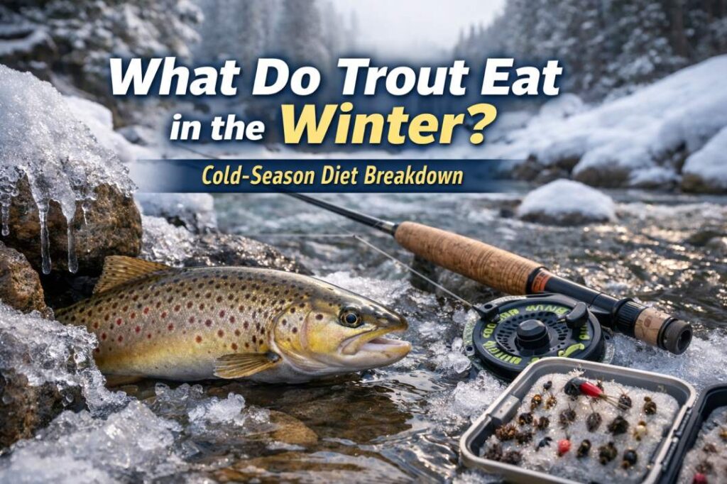 what do trout eat in the winter