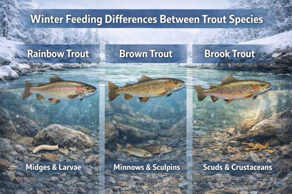 winter trout diet