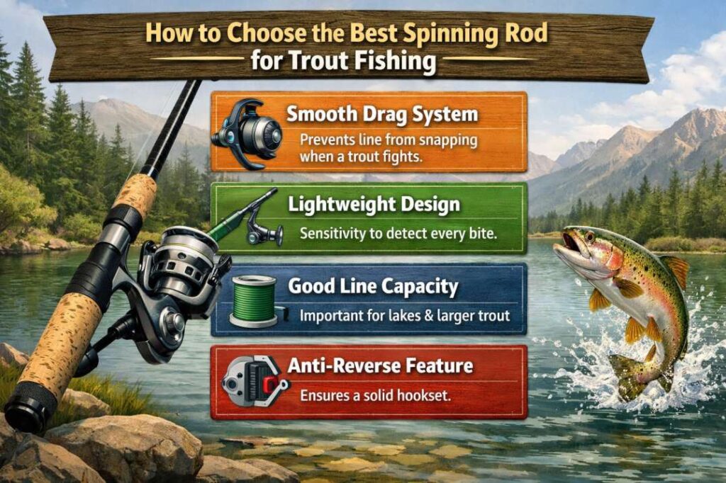 best spinning reels for trout fishing