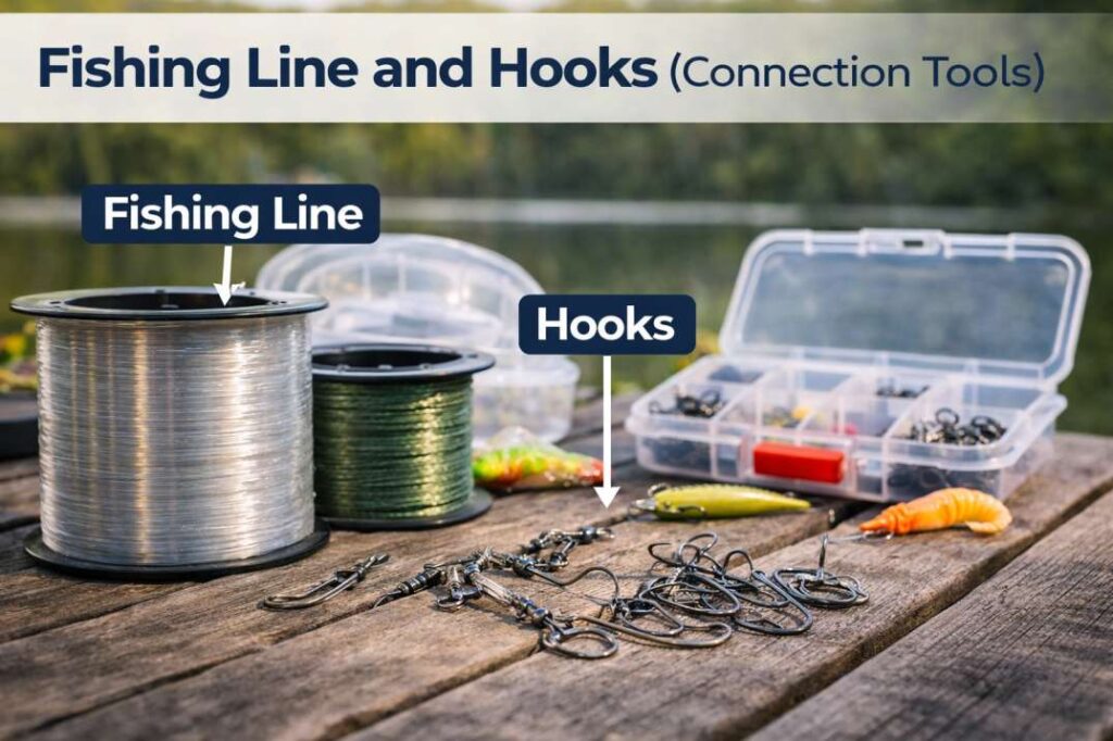 different types of fishing tools