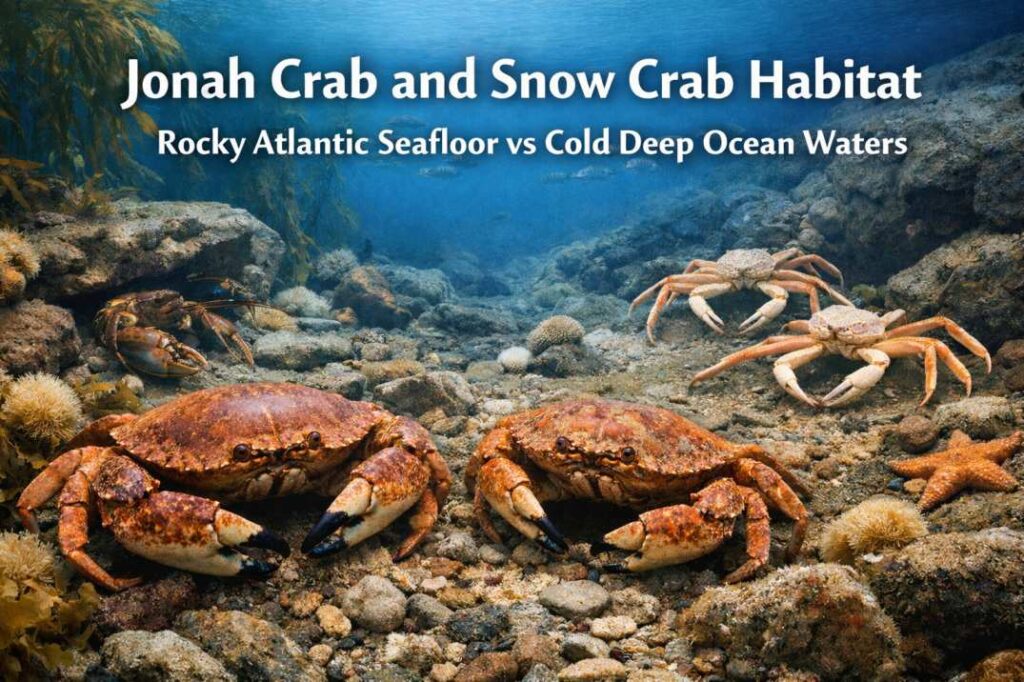 jonah crab vs snow crab habitat
