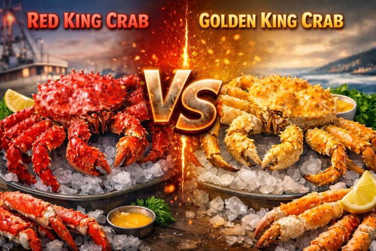 Alaskan Red King Crab vs Golden King Crab: Size, Taste, Price & Key Differences