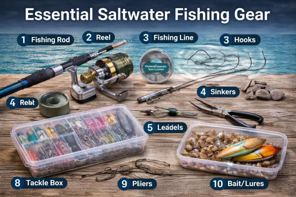 saltwater fishing gear for beginners

