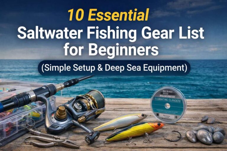 10 Essential Saltwater Fishing Gear List for Beginners (Simple Setup & Deep Sea Equipment)