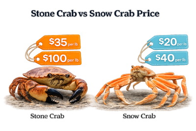 stone crab vs snow crab price
