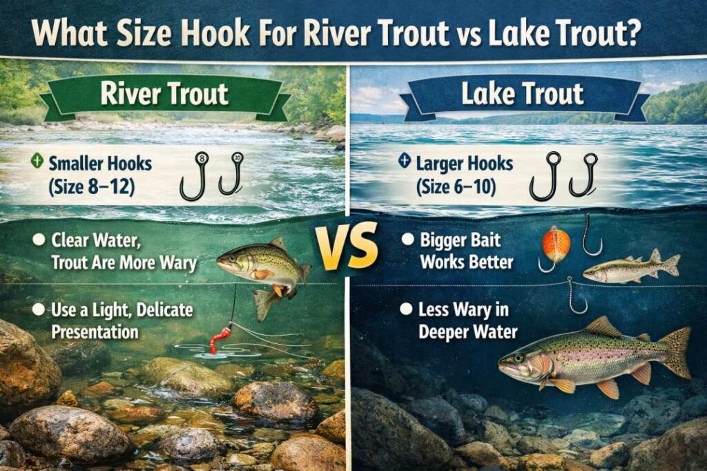 what size hooks are best for trout