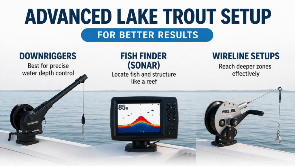 How to catch trout in a lake