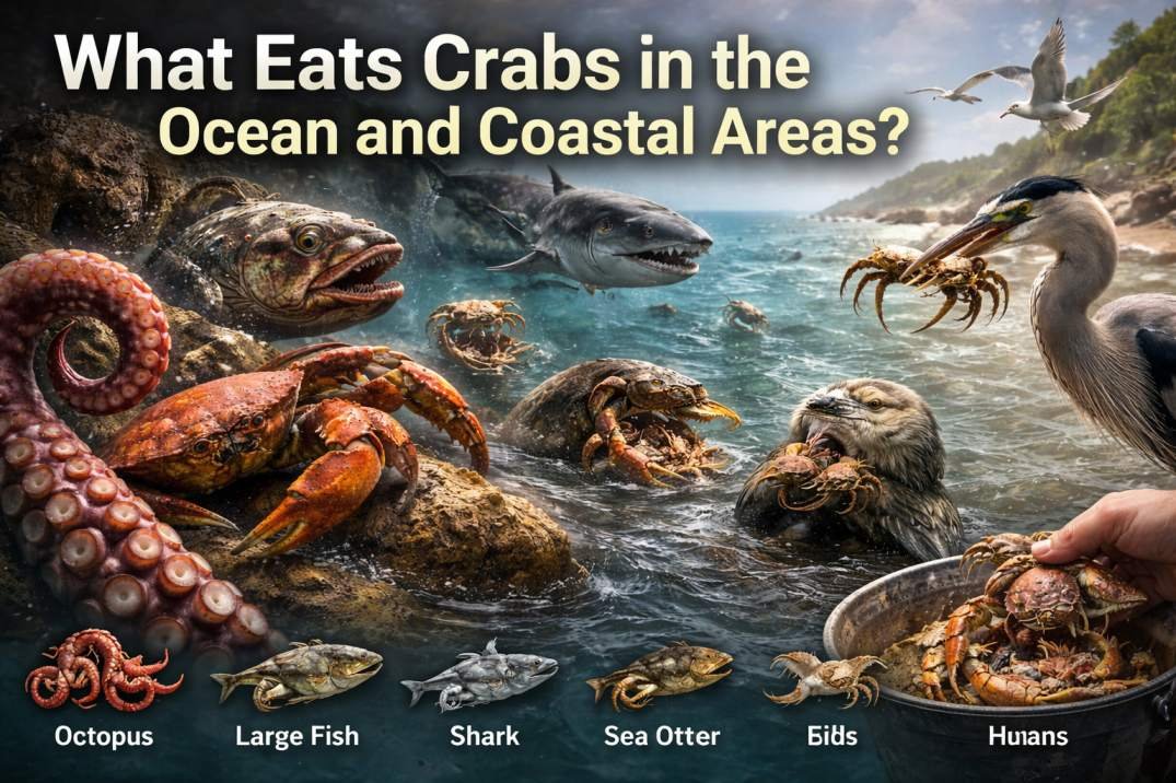 What Eats Crabs? 7 Powerful Ocean Predators That Hunt Them - FishioHub