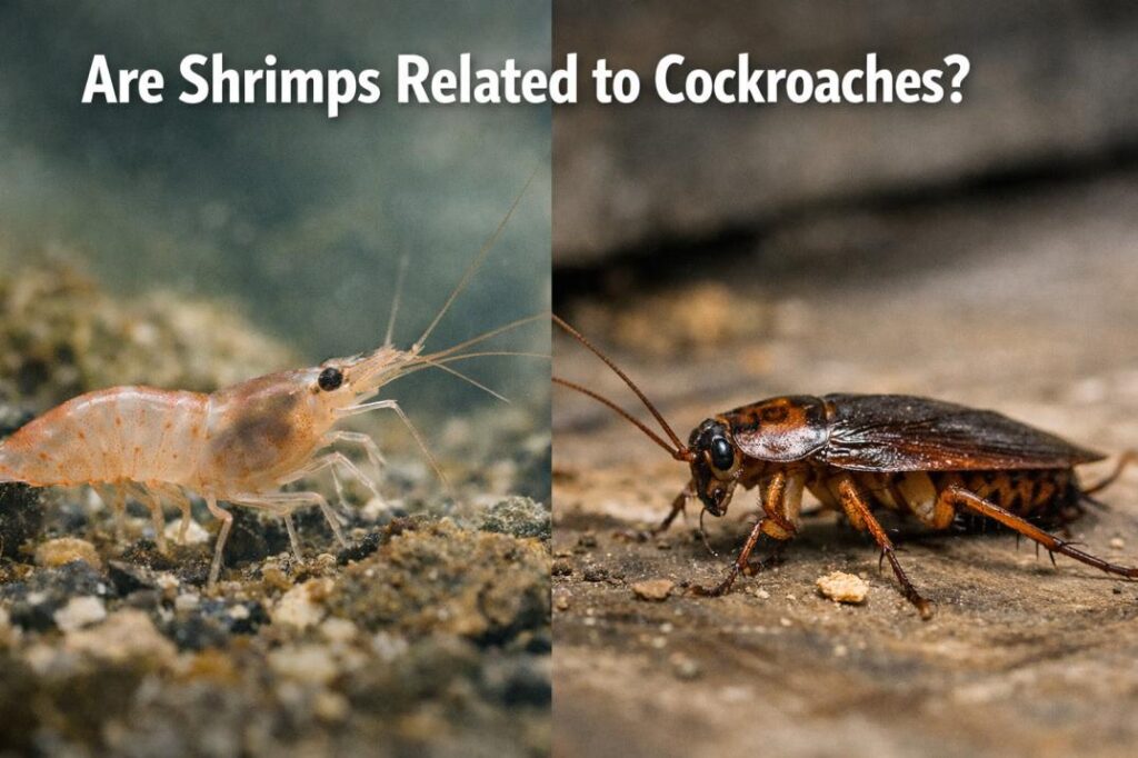 are shrimps related to cockroaches