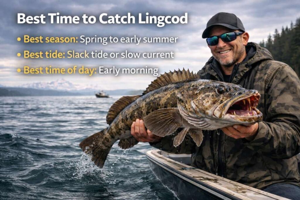 best time for fishing lingcod in puget sound