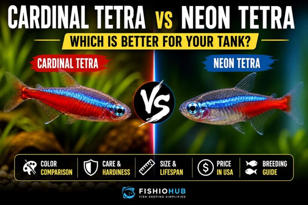 cardinal tetra vs neon tetra