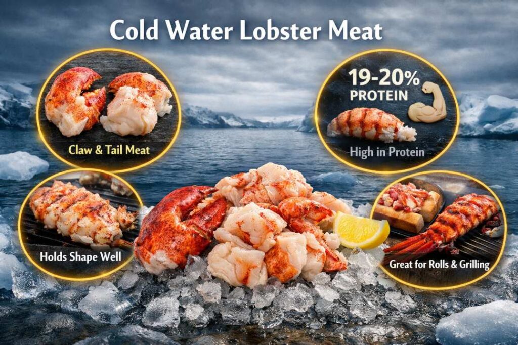 cold water lobster meat