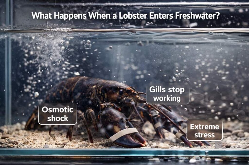 how long can a lobster survive in freshwater